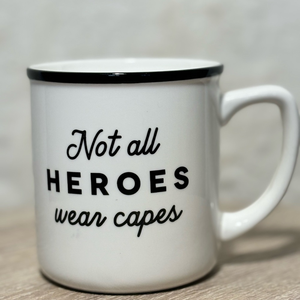 Not All Heroes Wear Capes- Abbott mug